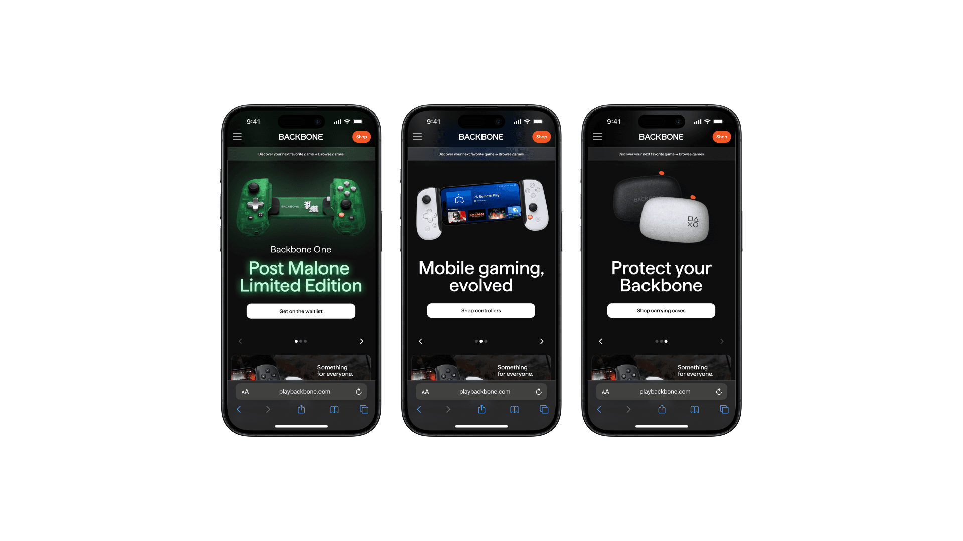 Backbone mobile app — cross-platform launcher and game discovery interface